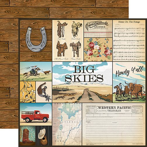 Cowboys: Mutli Journaling Cards