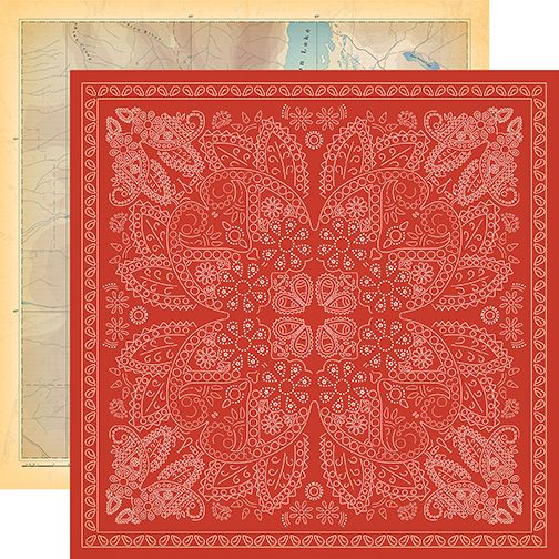 Cowboys: Red Bandana 12x12 DS Paper