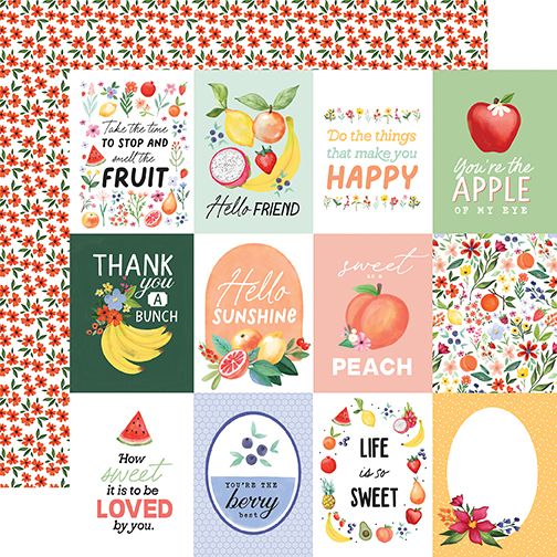 Fruit Stand: 3x4 Journaling Cards