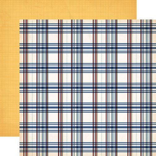 Gone Fishing: Cast Away Plaid 12x12 Patterned Paper