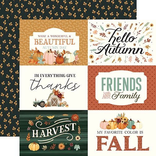 Harvest: 6x4 Journaling Cards