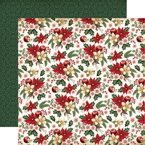 A Vintage Christmas: Holiday Floral DS Paper