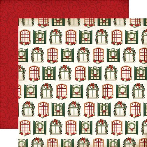 A Vintage Christmas: Decorated Windows DS Paper