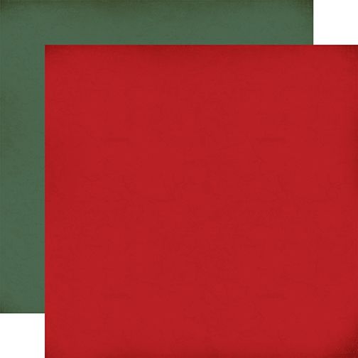 A Vintage Christmas: Red / Green 12x12 Coordinating Solid DS Paper