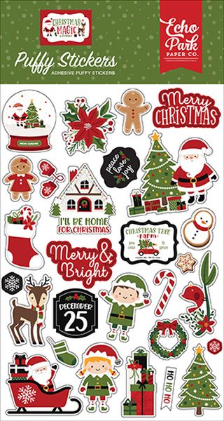 Christmas Magic Puffy Stickers