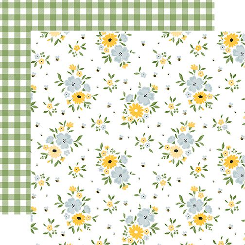 Happy As Can Bee: Happy Bees Floral DS Paper