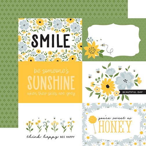 Happy As Can Bee: 6x4 Journaling Cards