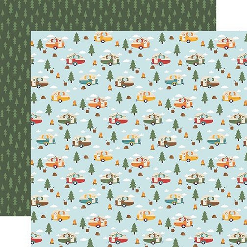 Into The Wild: Happy Camper 12x12 Patterned Paper