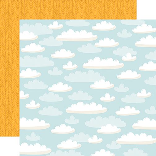 Into The Wild: Perfect Day Clouds  12x12 Patterned Paper