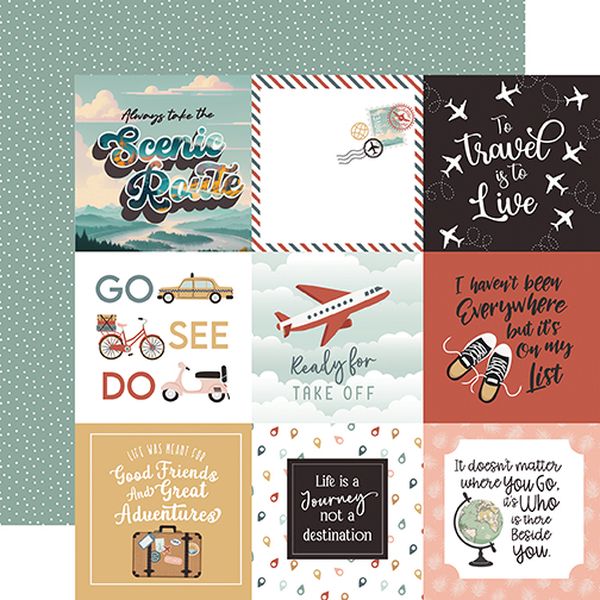 Let's Take the Trip: 4x4 Journaling Cards