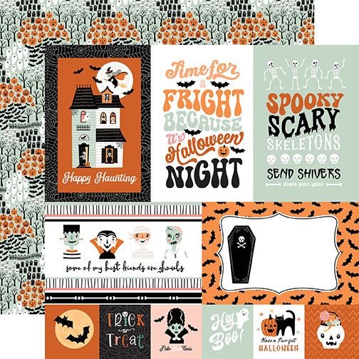 Spooktacular Halloween: 4x6 Journaling Cards