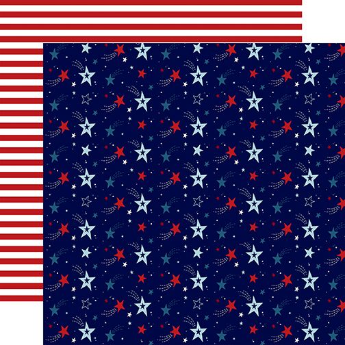 Stars and Stripes Forever: Shooting Stars 12x12 DS Paper