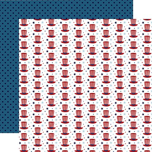 Stars and Stripes Forever: Honorable Hat 12x12 DS Paper