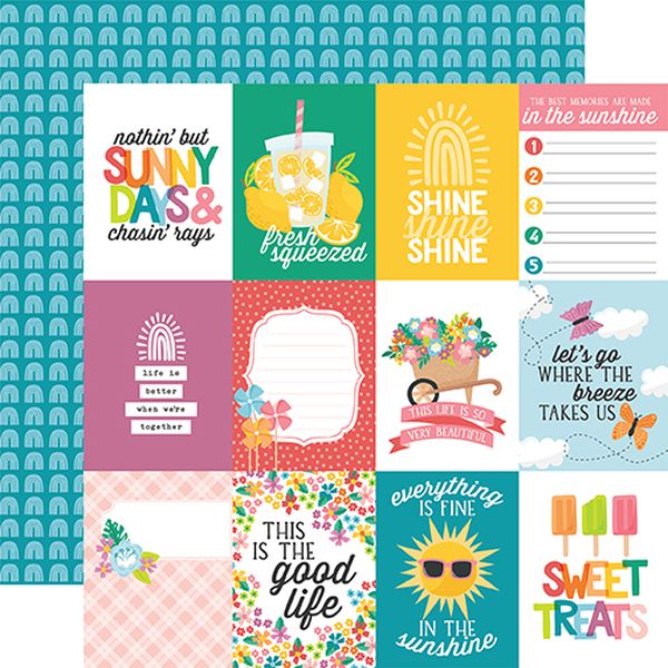 Sunny Days Ahead: 3x4 Journaling Cards