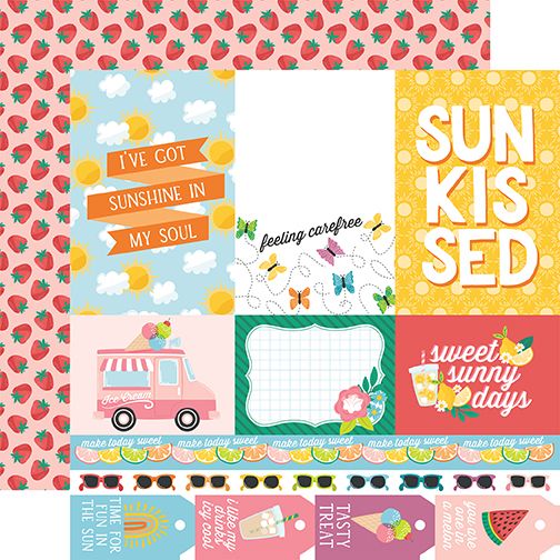 Sunny Days Ahead: Multi Journaling Cards DS Paper