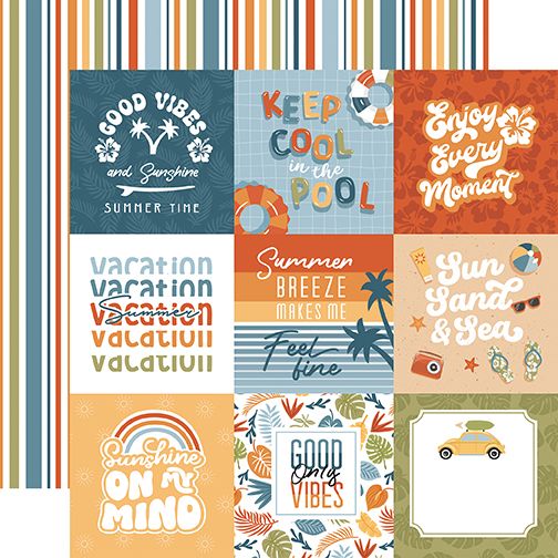 Summer Vibes: 4x4 Journaling Cards