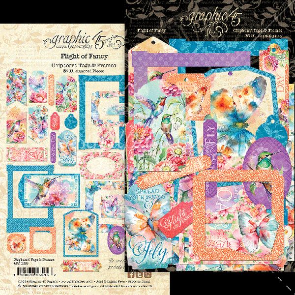 Flight of Fancy Chipboard Tags & Frames