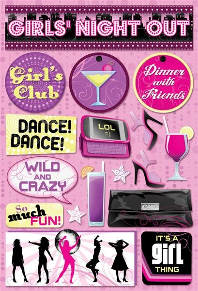 KF Girls' Night Out Stickers