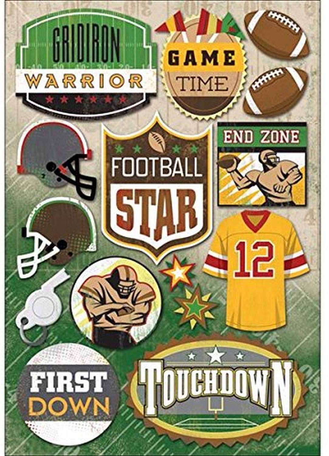 Football Star Sticker Sheet