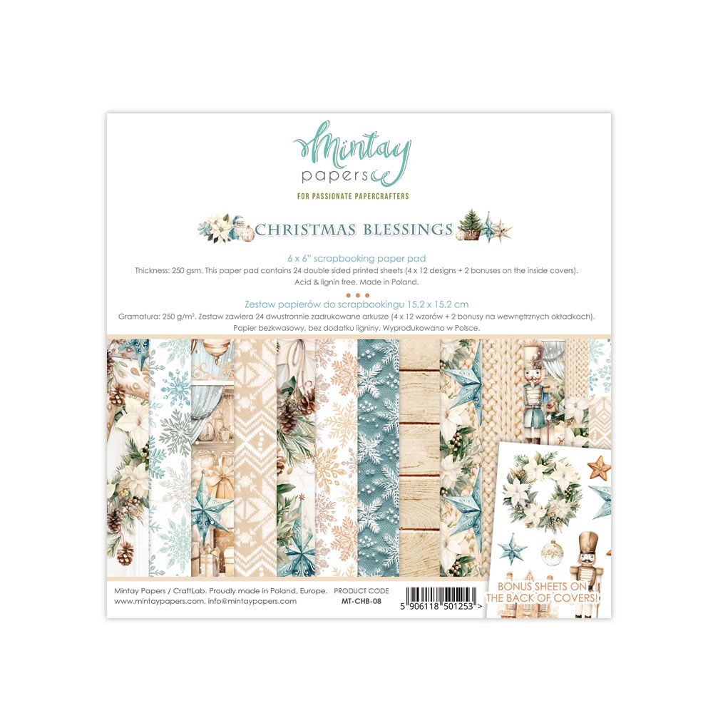 Mintay Christmas Blessings 6 x 6 Paper Pad