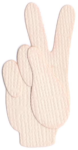 Quickutz Die - Peace Sign (Hand)