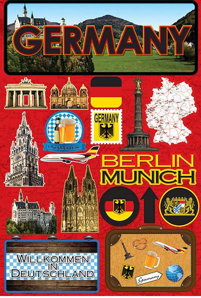 Germany Jetsetters 3D Stickers