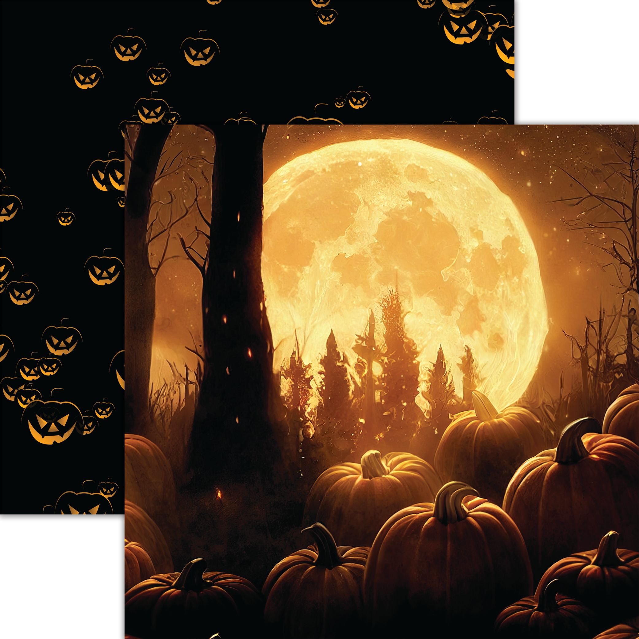 Reminisce Phantom Grove: Bram's Pumpkin Patch DS Paper