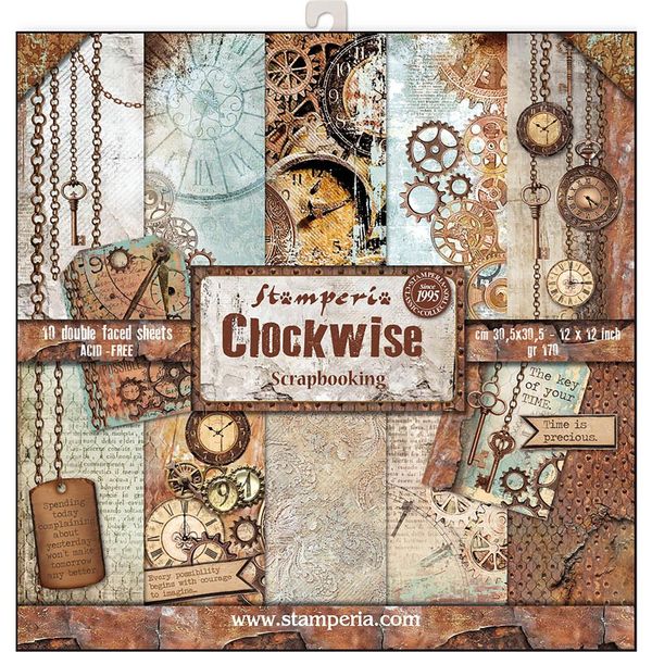 Clockwise 12x12 Paper Pack (10 sheets)