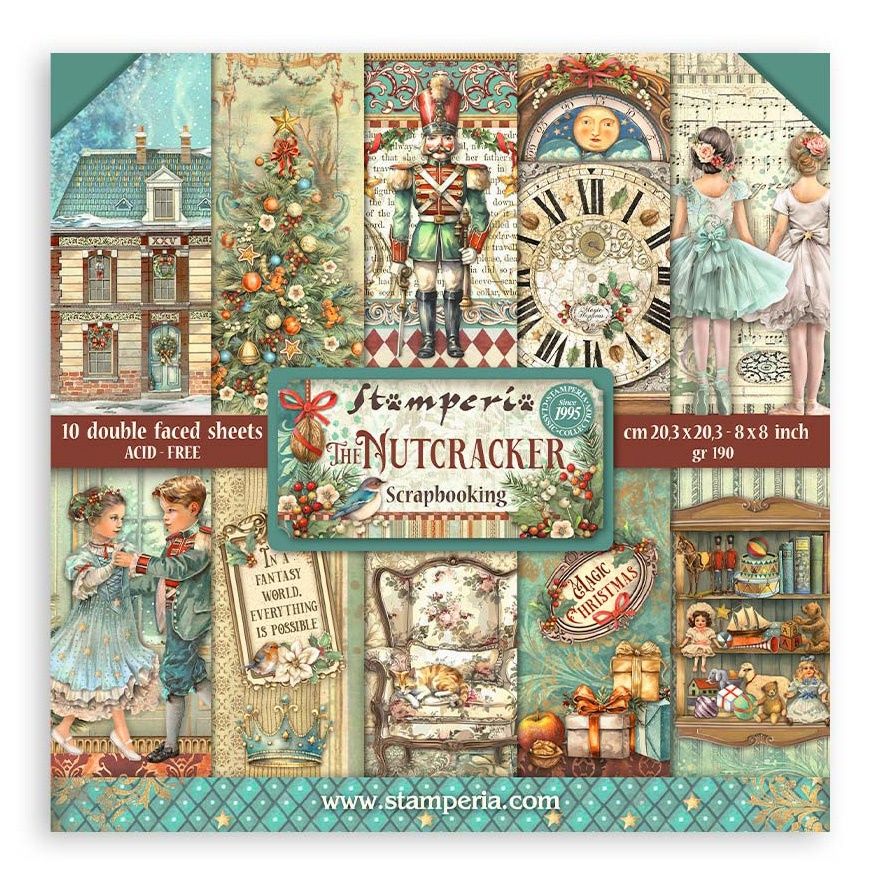 Stamperia The Nutcracker 8X8 Paper Pack