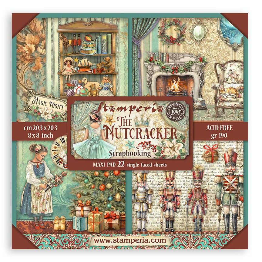 Stamperia The Nutcracker  8X8 Maxi Pack